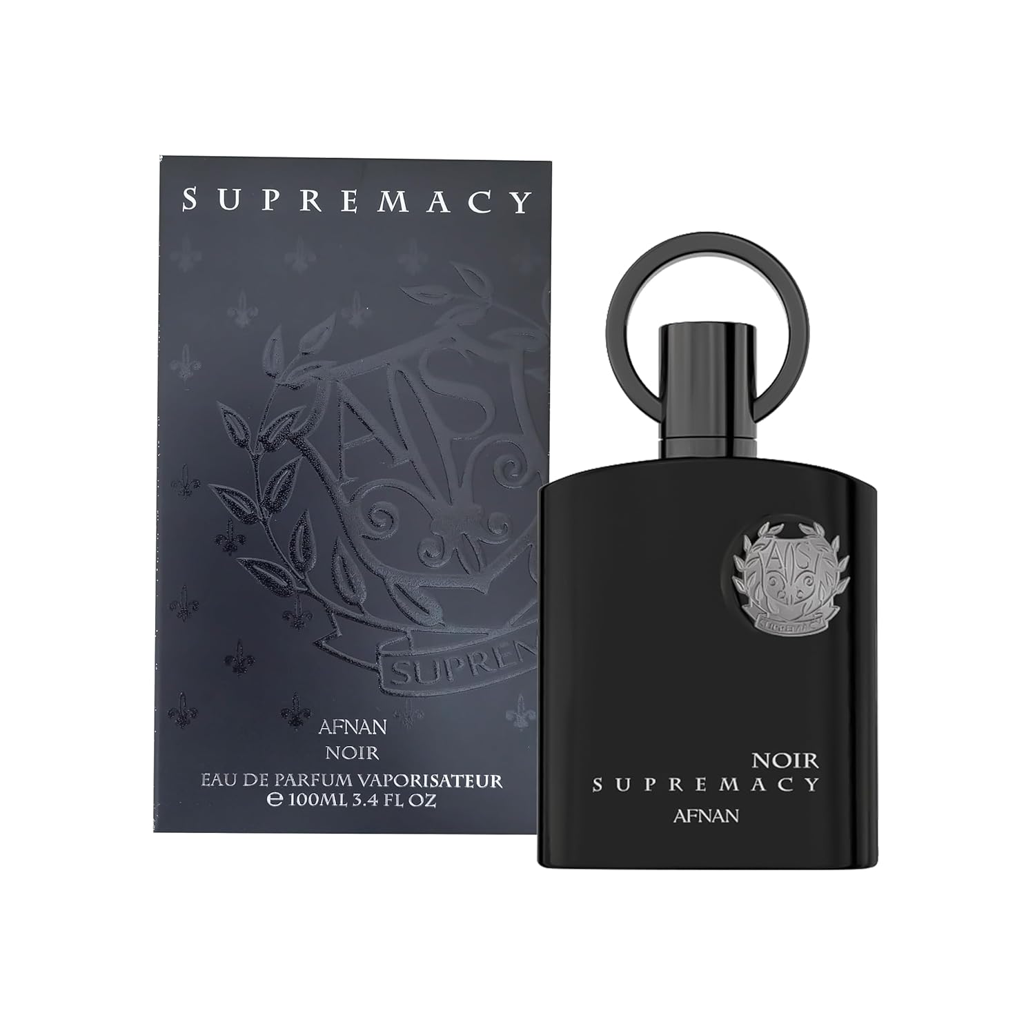 Afnan Supremacy Noir Eau de Parfum for Men – 3.4 oz (100ml) Long-Lasting Woody Aromatic Fragrance